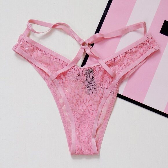 nwt victoria's secret very sexy VS dream angels lace mesh strappy Brazilian - Picture 1 of 4